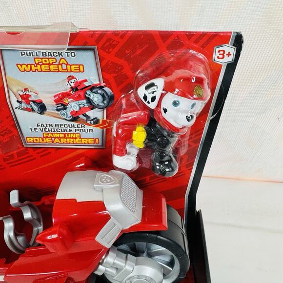 Paw Patrol Moto‎ Pups MARSHALL Deluxe Motorcycle Pull Back Vehicle & Figure NEW - Picture 2 of 5